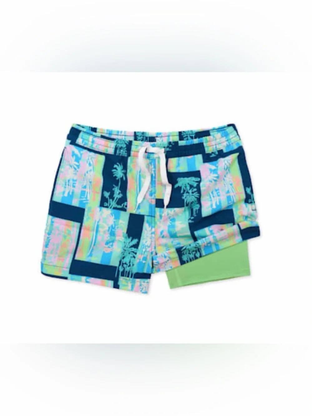 Chubbies The Hip To Be Squares (Boys Classic Lined Swim Trunk) - M